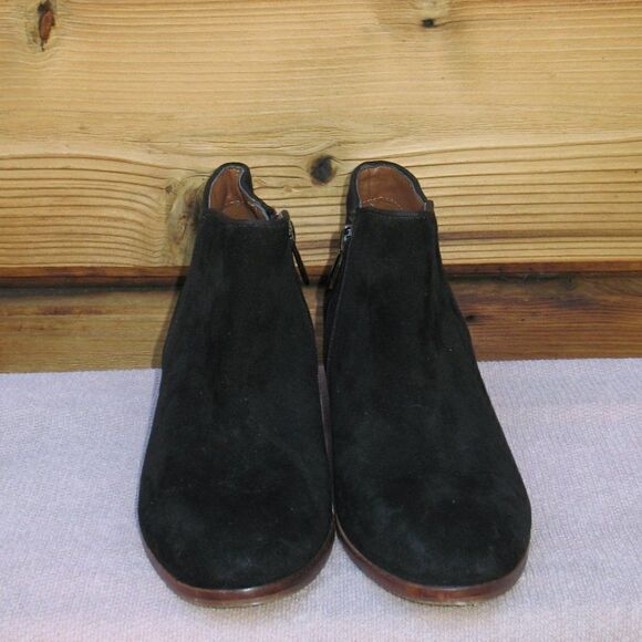 Sam Edelman Black Suede Petty Ankle Boots - Picture 4 of 9